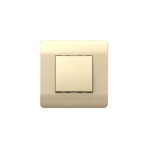 Переключатель Chint NEW3-E одноклавишный встраиваемый шампань (431382)