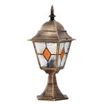 Светильник садово-парковый настенный Arte Lamp Madrid коричневый E27 75 Вт IP44 (A1541FN-1BN)