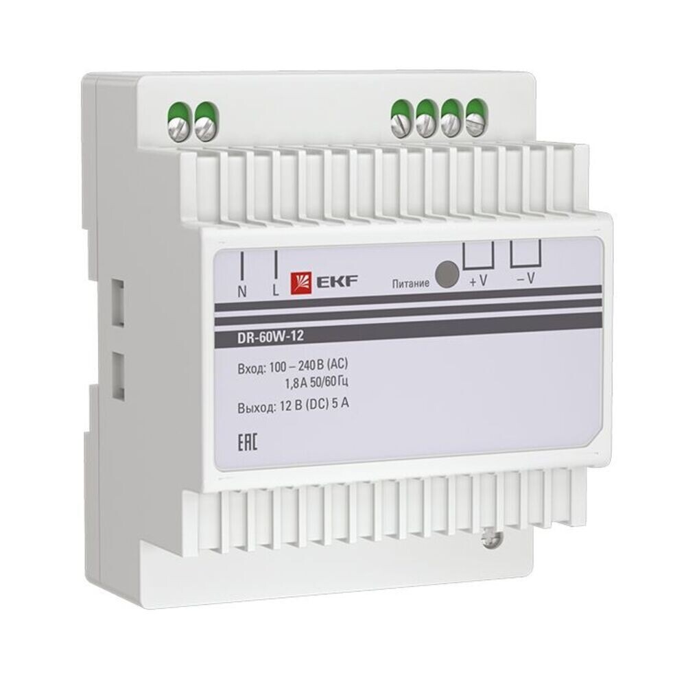 original-4671.jpg Блок питания 12 В EKF PROxima dr-60w (dr-60w-12) — изображение 1