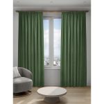 Штора канвас зеленая 200х280 см Decofest Софи (153.735)