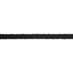 Шнур вязаный полипропиленовый 8 прядей черный d4 мм без сердечника