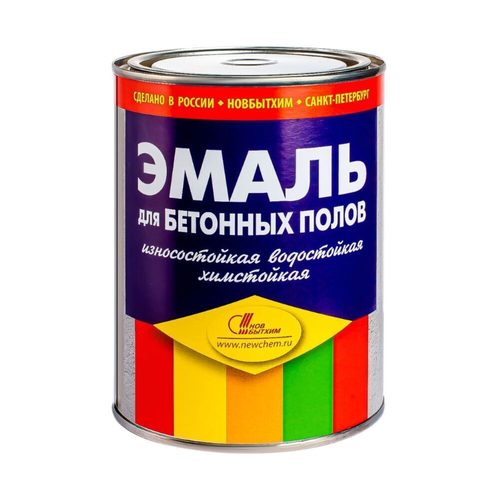 original-5402.jpg Эмаль Новбытхим для бетонных полов серая полуматовая 2,7 л — изображение 1