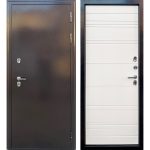 Дверь входная с терморазрывом Дверной континент Термаль Люкс правая антик медь - белый 960х2050 мм