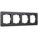 Рамка Werkel Platinum четырехместная алюминий черный (a059219)