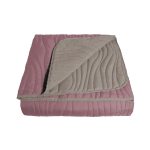 Покрывало 200х220 см Melissa Кора двустороннее стеганое зефир/серо-коричневый (5091650 07)