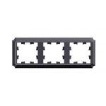 Рамка Systeme Electric AtlasDesign Antique трехместная сталь (ATN100903)