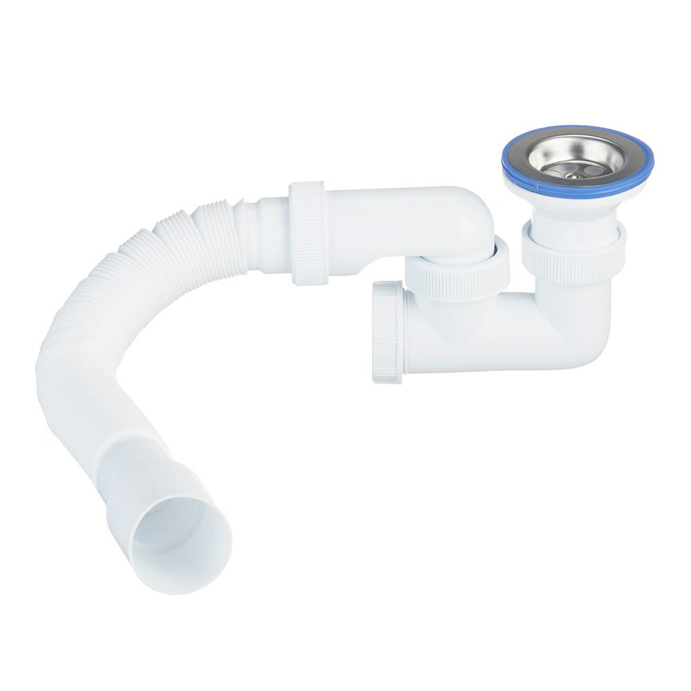 original-6108.jpg Сифон для душевого поддона Wirquin Virplast 1 1/2х40 мм с выпуском d70 мм с соединением 40/50 мм (30982460) — изображение 1