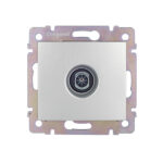 Розетка телевизионная Legrand Valena встраиваемая алюминий (694345)