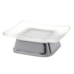 Мыльница для ванной WasserKraft Amper K-5400 настольная металл/стекло хром (K-5429)