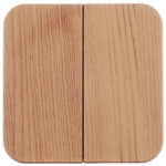 Выключатель Systeme Electric Blanca двухклавишный накладной ясень (BLNVA105015)