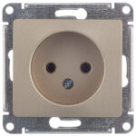 Розетка Systeme Electric Glossa встраиваемая титан (GSL000441)