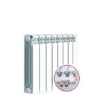 Радиатор биметаллический Rifar Base Ventil 500 мм 4 секции 3/4 нижнее левое подключение белый