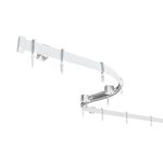 Карниз потолочный пластмассовый однорядный гибкий Лайт 700 см белый