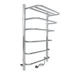 Полотенцесушитель электрический Indigo Hit с полкой 700х432 мм 90 Вт хром