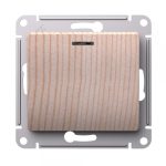 Выключатель Systeme Electric Glossa одноклавишный встраиваемый сосна (SE GSL001513)