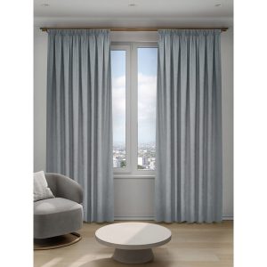 Штора канвас серая 200х280 см Decofest Софи (153.736)