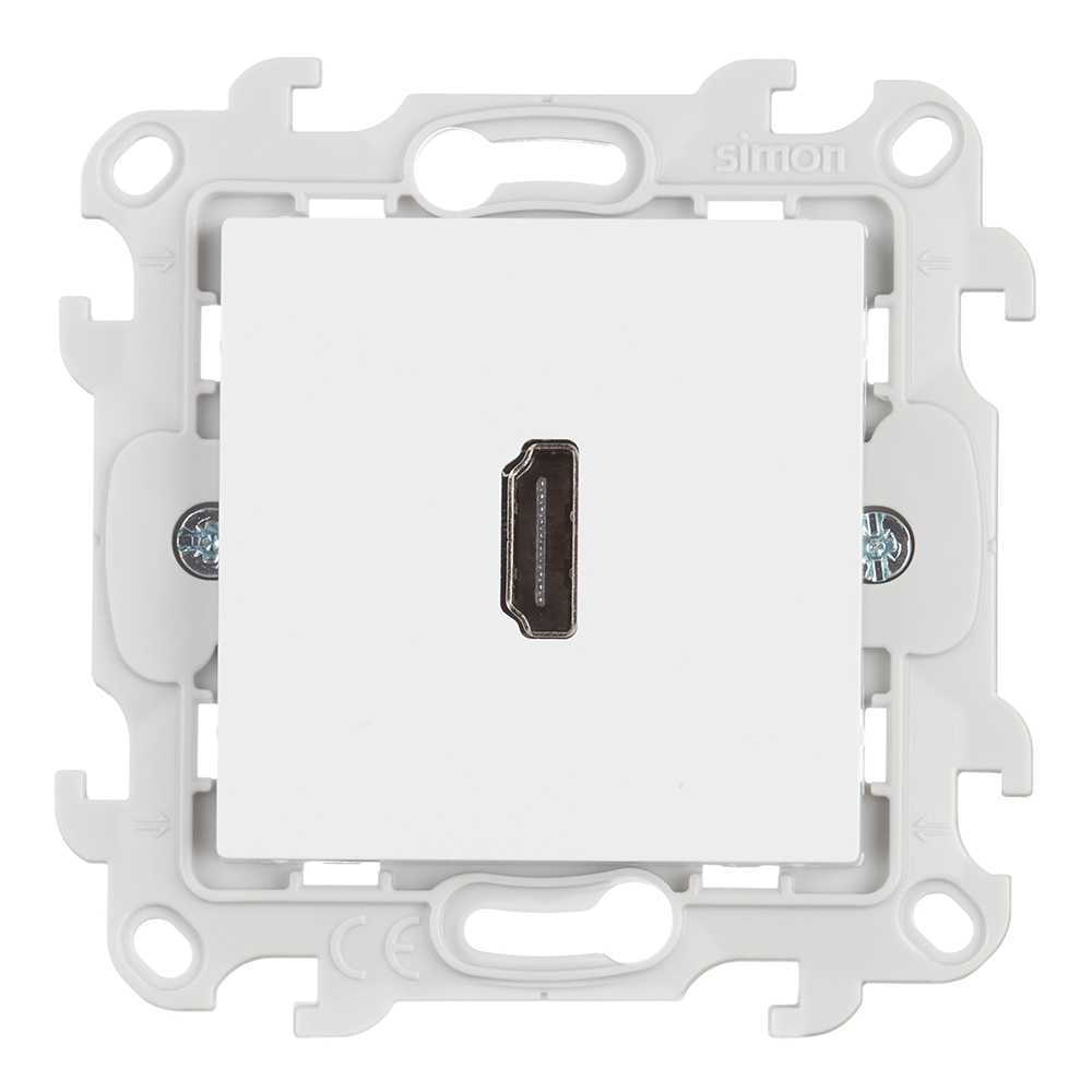 original-7232.jpg Розетка HDMI Simon 24 Harmonie встраиваемая белая (2411094-030) — изображение 1