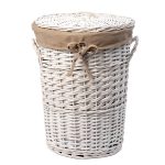 Корзина для белья WasserKraft Aller 280х280х400 мм 23,4 л белая (WB-106-S)