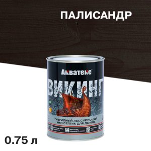 Антисептик Акватекс Викинг декоративный для дерева палисандр 0,75 л