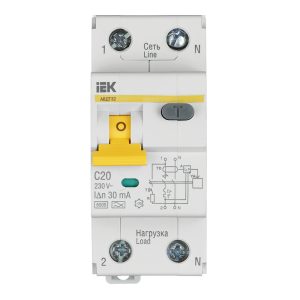 Автомат дифференциальный IEK Karat АВДТ-32 20А 1P+N тип A 30 мА 6 кА (MAD22-5-020-C-30)