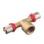 Тройник Tiemme 16(пресс) х 1/2 ВР(г) х 16(пресс)