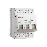 Автоматический выключатель модульный EKF PROxima ВА 47-63N 3P 10А тип C 6 кА 400 В (M636310C)