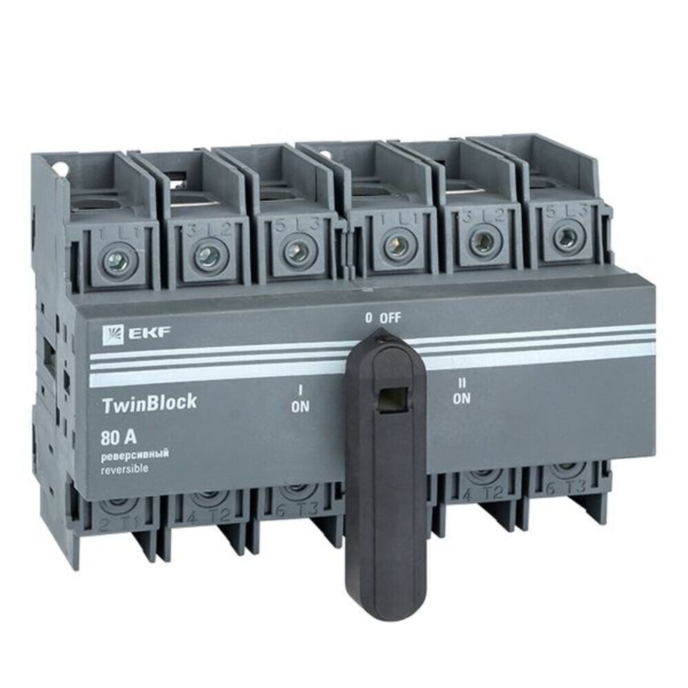 original-7457.jpg Выключатель-разъединитель EKF TwinBlock 3P 80А 400-690 В на DIN-рейку (tb-s-80-3p-rev) — изображение 1
