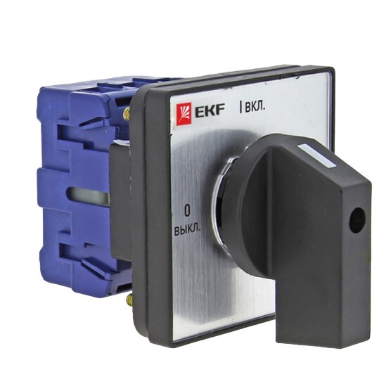 original-7575.jpg Переключатель кулачковый EKF PROxima ПК-2-13 25А 400 В 1НО+1НЗ IP20 2P серый (pk-2-13-25) — изображение 1