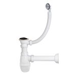 Сифон для раковины Wirquin Минор 1 1/2х40 мм с выпуском 40 мм с соединением 40 мм белый (30987192)