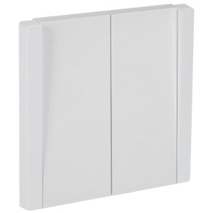 Выключатель IEK Forte&Piano FP207 двухклавишный встраиваемый белый проходной (FP-V22-0-10-1-K01)