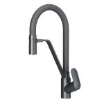 Смеситель для кухни AM.PM Like черный с гибким изливом с подключением к фильтру однорычажный (F8007822)