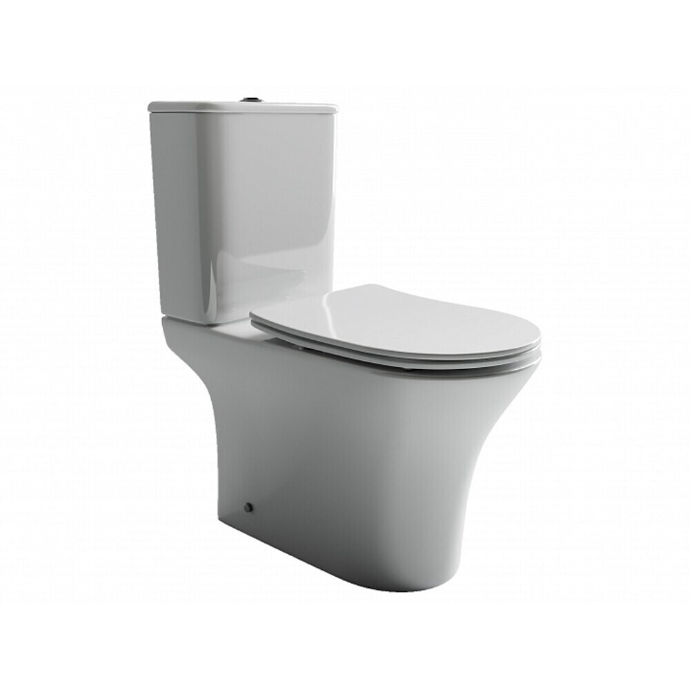 original-7941.jpg Унитаз-компакт Ceramicanova Fortuna Rimless безободковый с универсальным выпуском с сиденьем дюропласт микролифт белый (CN9001) — изображение 1