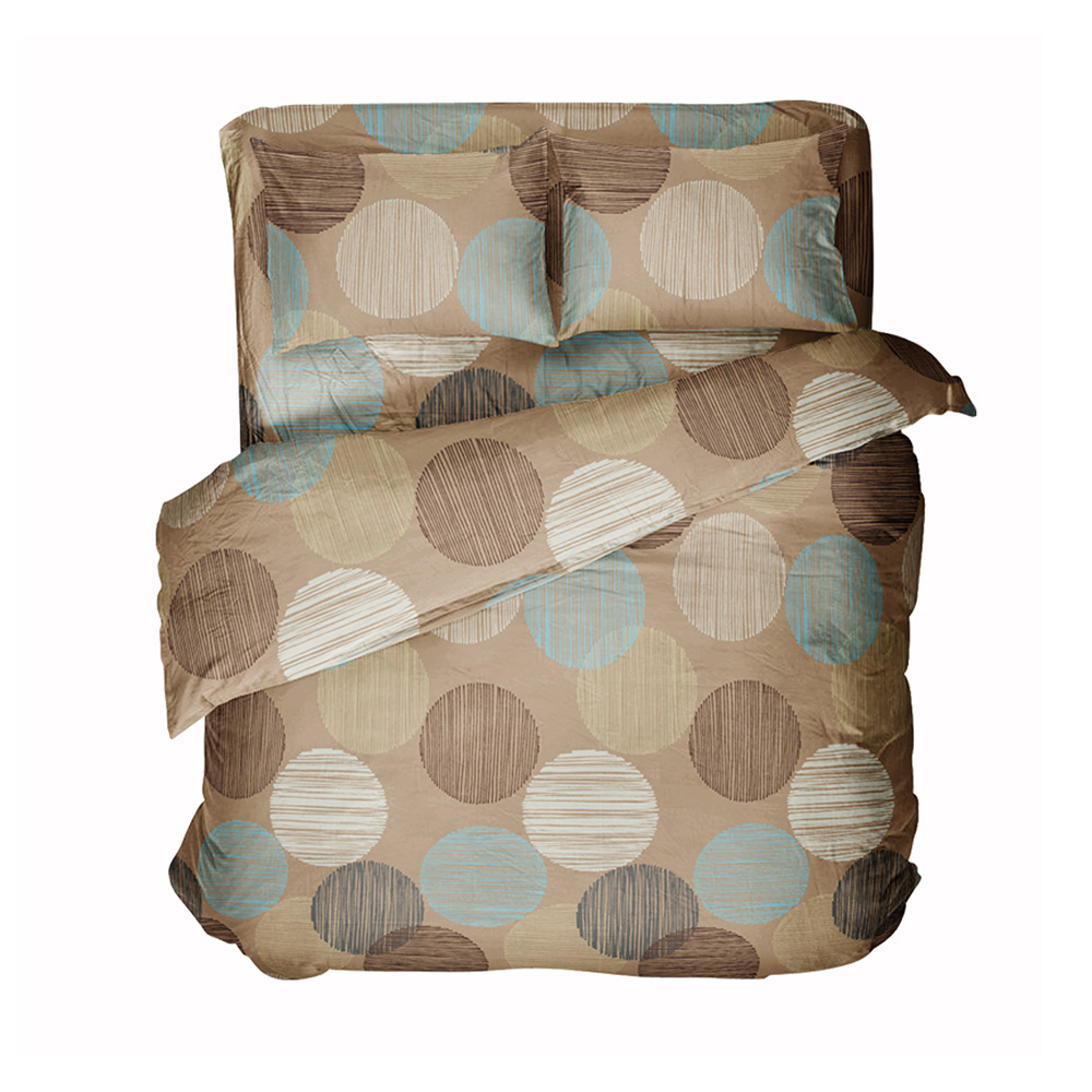 original-795.jpg Комплект постельного белья Евро бязь Самойловский текстиль Капучино мультиколор с простыней 220х240 см — изображение 1