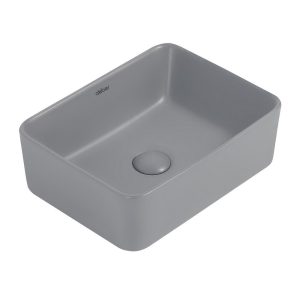 Раковина Abber Rechteck 41 см накладная серая матовая (AC2213MG)