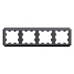 Рамка Systeme Electric AtlasDesign Antique четырехместная сталь (ATN100904)