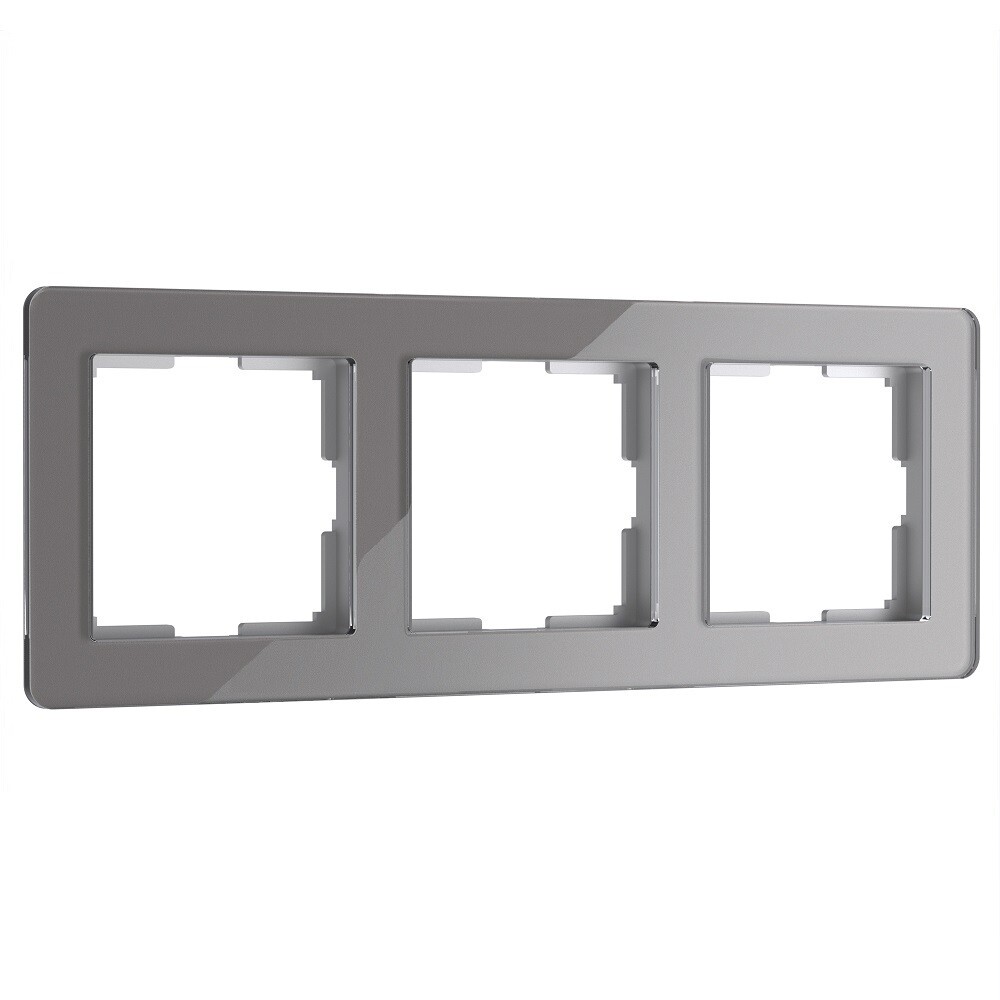 original-8510.jpg Рамка Werkel Acrylic трехместная графит (a059323) — изображение 1