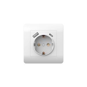 Розетка USB Chint NEW3-E встраиваемая белая USB-A/ Type-C (431552)