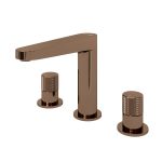 Смеситель для раковины встраиваемый WasserKraft Paar розовое золото двухвентильный (8835)