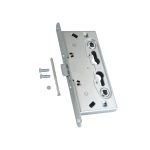 Замок врезной Fuaro FL-0432 для противопожарной двери под цилиндр никель