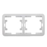 Рамка Makel Mimoza двухместная белая (22012)