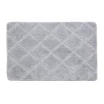 Коврик для ванной серый 90х60 см WasserKraft Lippe (BM-6511)