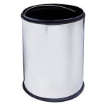 Ведро для мусора WasserKraft K-625 с крышкой 5 л металл хром