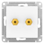 Розетка аудио Systeme Electric AtlasDesign встраиваемая лотос (ATN001387)