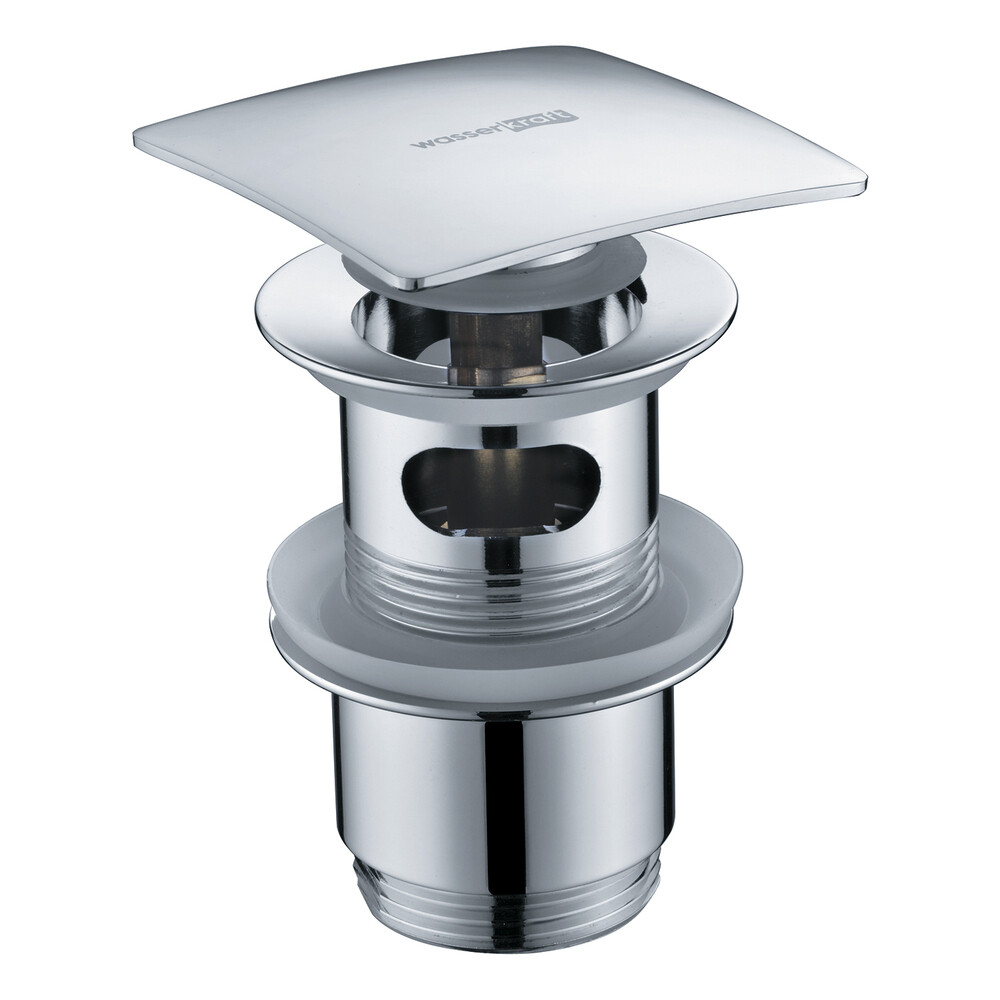 original-9501.jpg Донный клапан WasserKraft клик-клак 1 1/4 с переливом хром (A105) — изображение 1