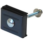 Крепление скоба-болт к столбам 62х55 мм графитовое серое RAL 7024