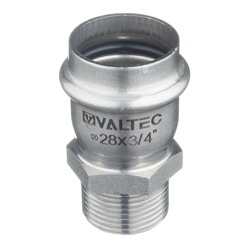 original-9813.jpg Соединитель VALTEC (VTi.901.I.002805) 28 мм х 3/4 НР(ш) нержавеющая сталь — изображение 1