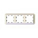 Рамка Systeme Electric AtlasDesign Antique трехместная жемчуг (ATN100403)